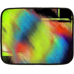 Punctulated Colorful Ground Noise Nervous Sorcery Sight Screen Pattern Double Sided Fleece Blanket (mini)  by Simbadda