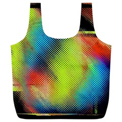 Punctulated Colorful Ground Noise Nervous Sorcery Sight Screen Pattern Full Print Recycle Bags (l)  by Simbadda