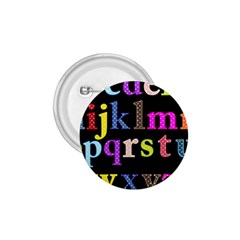 Alphabet Letters Colorful Polka Dots Letters In Lower Case 1 75  Buttons by Simbadda