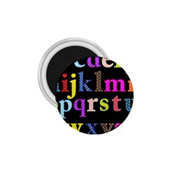Alphabet Letters Colorful Polka Dots Letters In Lower Case 1 75  Magnets by Simbadda