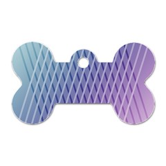 Abstract Lines Background Dog Tag Bone (two Sides) by Simbadda