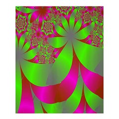 Green And Pink Fractal Shower Curtain 60  X 72  (medium)  by Simbadda