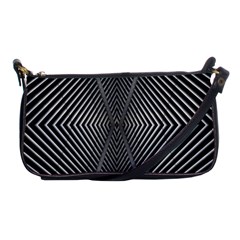 Abstract Of Shutter Lines Shoulder Clutch Bags