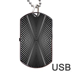 Abstract Of Shutter Lines Dog Tag Usb Flash (two Sides) by Simbadda