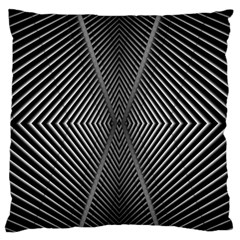 Abstract Of Shutter Lines Large Flano Cushion Case (two Sides) by Simbadda