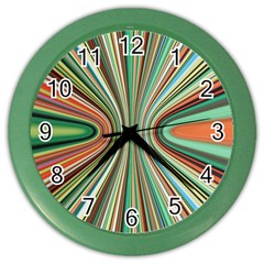 Colorful Spheric Background Color Wall Clocks by Simbadda