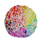 Colorful Colors Digital Pattern Standard 15  Premium Round Cushions Front