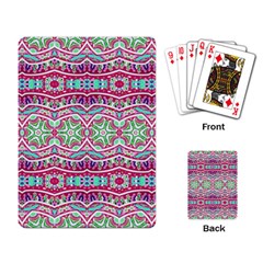 Colorful Seamless Background With Floral Elements Playing Card by Simbadda