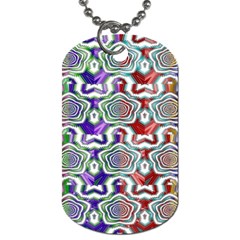 Digital Patterned Ornament Computer Graphic Dog Tag (two Sides) by Simbadda