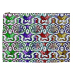 Digital Patterned Ornament Computer Graphic Cosmetic Bag (xxl)  by Simbadda