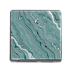 Fractal Waves Background Wallpaper Memory Card Reader (square)