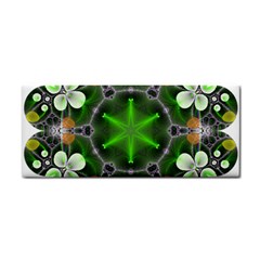 Green Flower In Kaleidoscope Cosmetic Storage Cases