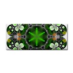 Green Flower In Kaleidoscope Cosmetic Storage Cases Front