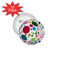 Color Ball 1 75  Buttons (10 Pack)