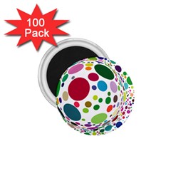 Color Ball 1 75  Magnets (100 Pack) 