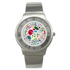 Color Ball Stainless Steel Watch by Mariart