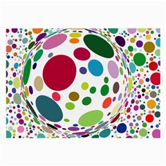 Color Ball Large Glasses Cloth (2-side) by Mariart