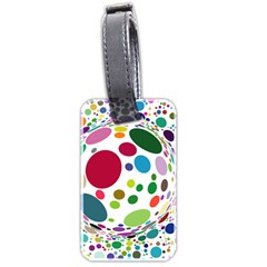 Color Ball Luggage Tags (two Sides)