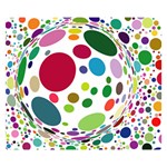 Color Ball Double Sided Flano Blanket (Small)  50 x40  Blanket Front