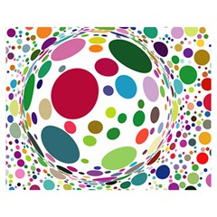 Color Ball Double Sided Flano Blanket (medium) 