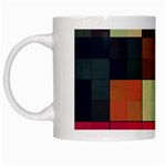 Background With Color Layered Tiling White Mugs Left