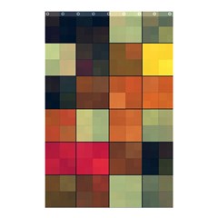 Background With Color Layered Tiling Shower Curtain 48  X 72  (small)  by Simbadda