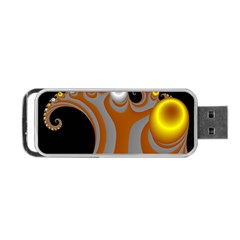 Classic Mandelbrot Dimpled Spheroids Portable Usb Flash (two Sides) by Simbadda