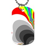 Background Image With Color Shapes Dog Tag (Two Sides) Front