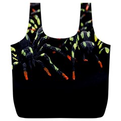 Colorful Spiders For Your Dark Halloween Projects Full Print Recycle Bags (l)  by Simbadda