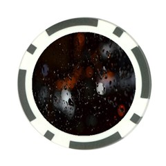 Lights And Drops While On The Road Poker Chip Card Guard by Simbadda