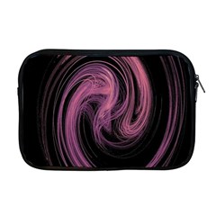 A Pink Purple Swirl Fractal And Flame Style Apple Macbook Pro 17  Zipper Case by Simbadda