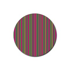 Lines Rubber Round Coaster (4 pack) 