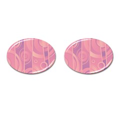 Pattern Cufflinks (oval)