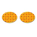 Polka dots  Cufflinks (Oval) Front(Pair)