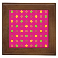 Polka Dots  Framed Tiles by Valentinaart
