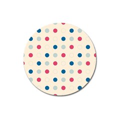 Polka Dots  Magnet 3  (round)