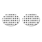 Polka dots  Cufflinks (Oval) Front(Pair)