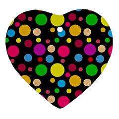 Polka Dots Ornament (heart)