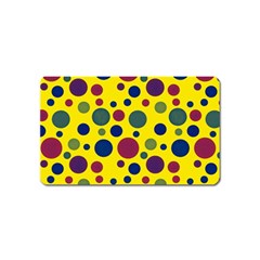 Polka Dots Magnet (name Card) by Valentinaart