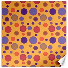 Polka Dots Canvas 20  X 20   by Valentinaart