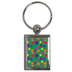 Polka Dots Key Chains (rectangle)  by Valentinaart