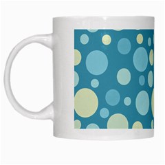 Polka Dots White Mugs by Valentinaart