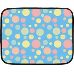 Polka Dots Fleece Blanket (mini) by Valentinaart