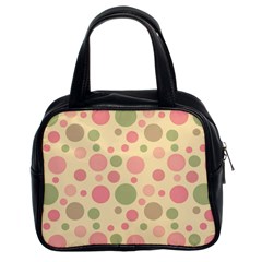 Polka Dots Classic Handbags (2 Sides) by Valentinaart