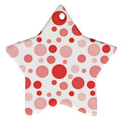 Polka Dots Star Ornament (two Sides)