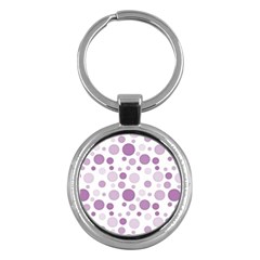 Polka Dots Key Chains (round)  by Valentinaart