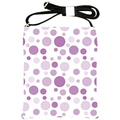 Polka Dots Shoulder Sling Bags by Valentinaart