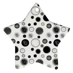 Polka Dots Ornament (star) by Valentinaart