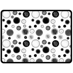 Polka dots Fleece Blanket (Large) 