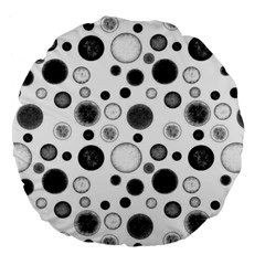 Polka dots Large 18  Premium Round Cushions